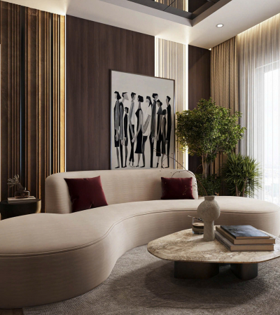 Thiết Kế Nội Thất Căn Hộ Diamond Centery Celadon City 2PN-1PLV