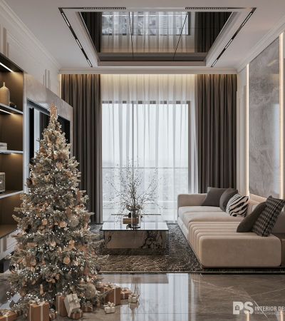 Thiết Kế Nội Thất Căn Hộ Diamond Centery 2 Phòng Ngủ Tân Cổ Điển