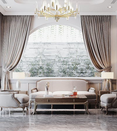 NHÀ PHỐ CẦN ĐƯỚC: Tổ Ấm Khang Trang, Gợi Nét Cổ Điển