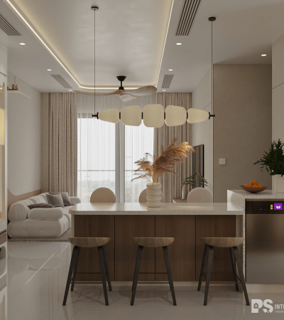 PHONG CÁCH THIẾT KẾ NỘI THẤT CĂN HỘ THE PRIVIA KHANG ĐIỀN