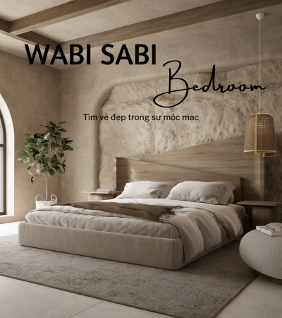 GỢI Ý 10 THIẾT KẾ PHÒNG NGỦ ĐẬM CHẤT WABI SABI MỘC MẠC VÀ TINH TẾ