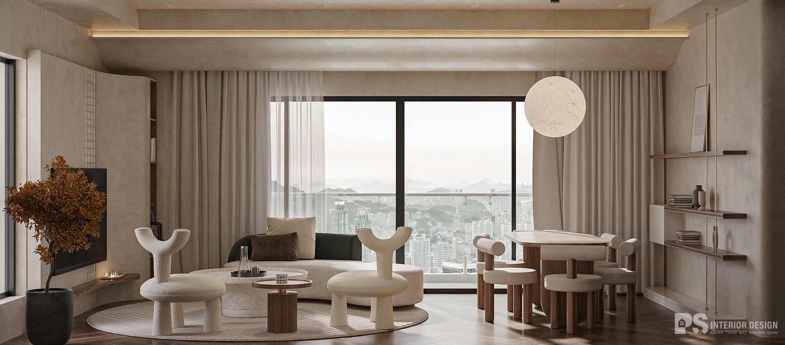 thiết kế nội thất căn hộ Urban Green hiện đại