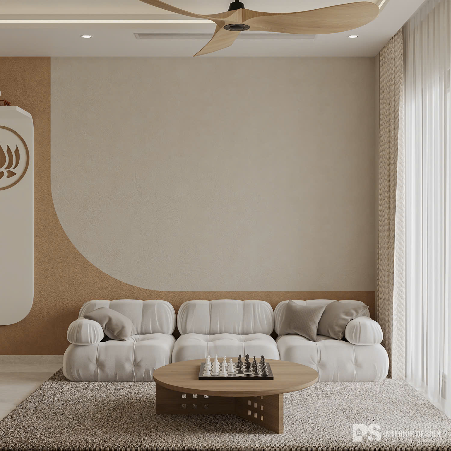 Thiết kế nội thất căn hộ The Privia theo phong cách Wabi Sabi đẹp-