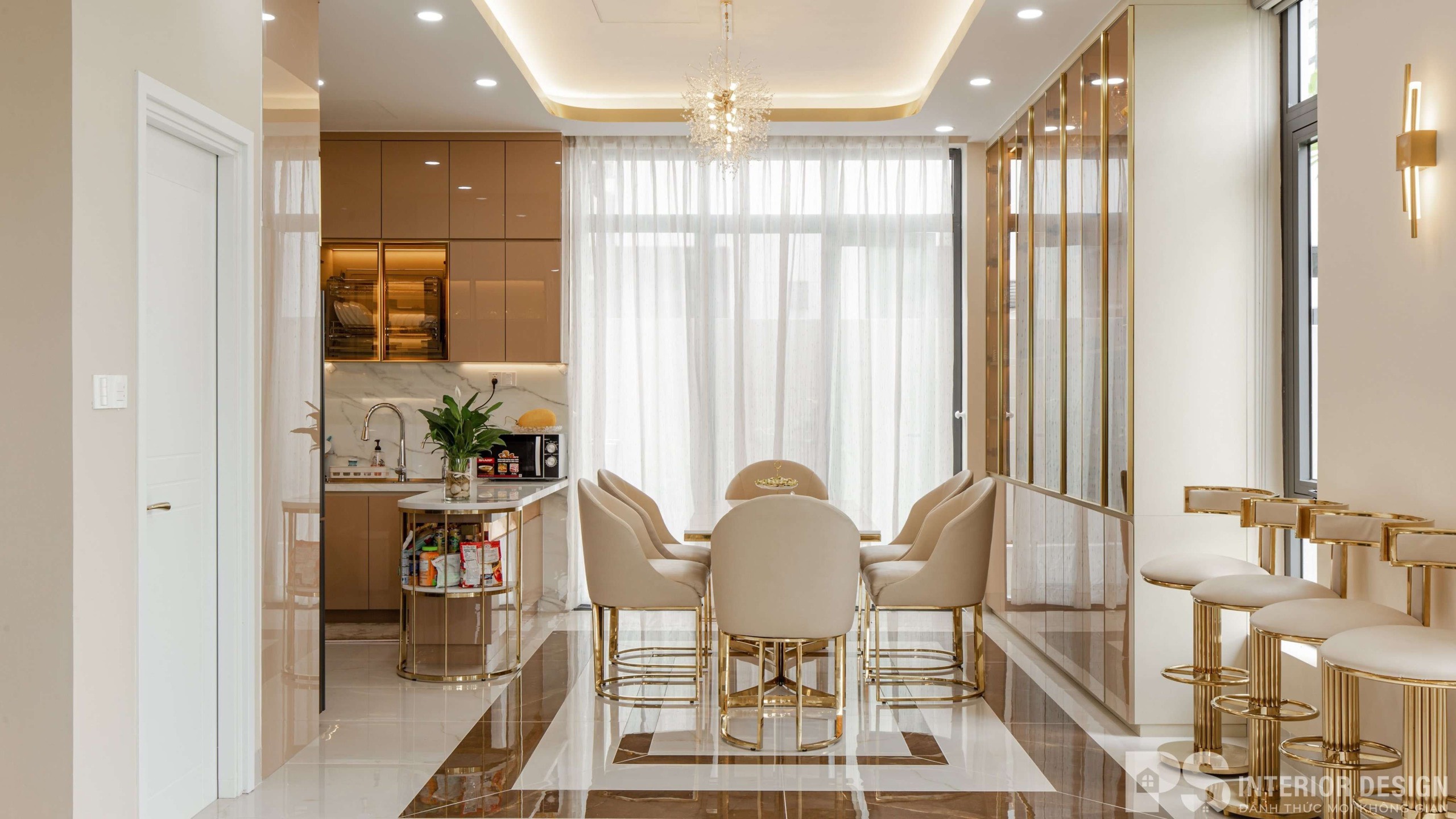 Thi công nội thất nhà ở sang trọng 