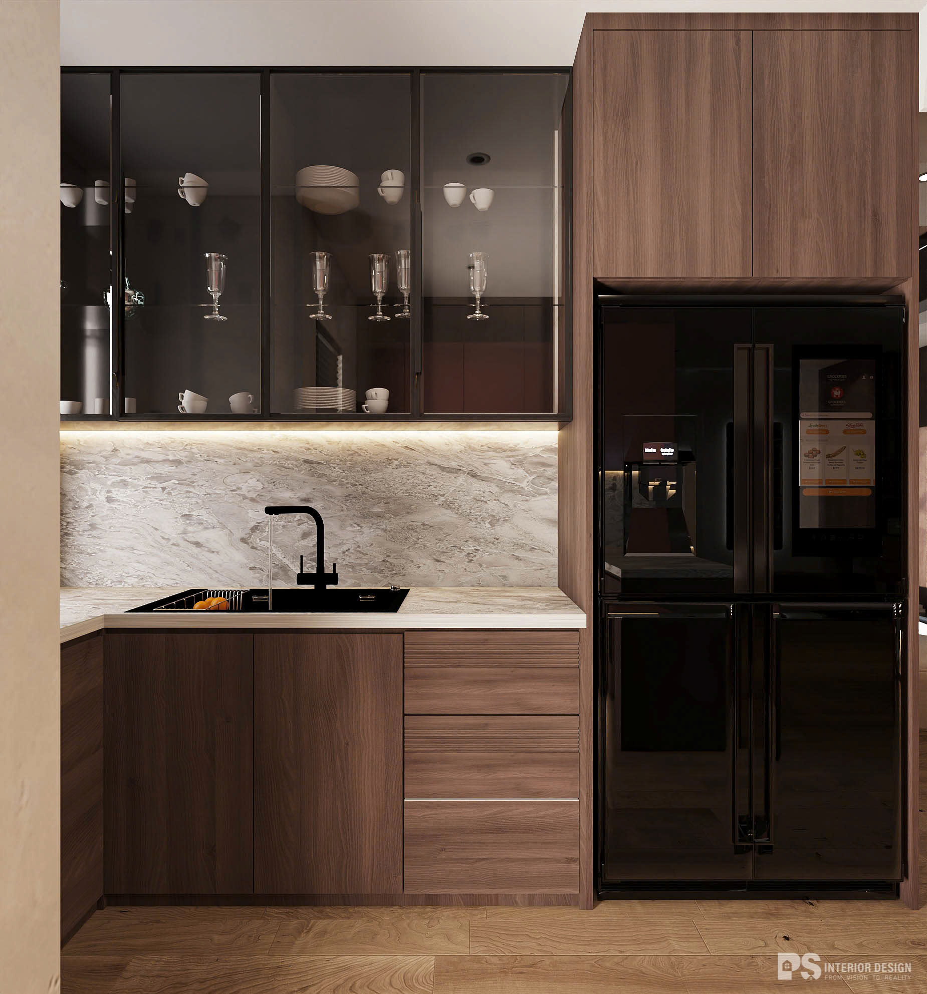 thiết kế nội thất căn hộ Diamond Centery 