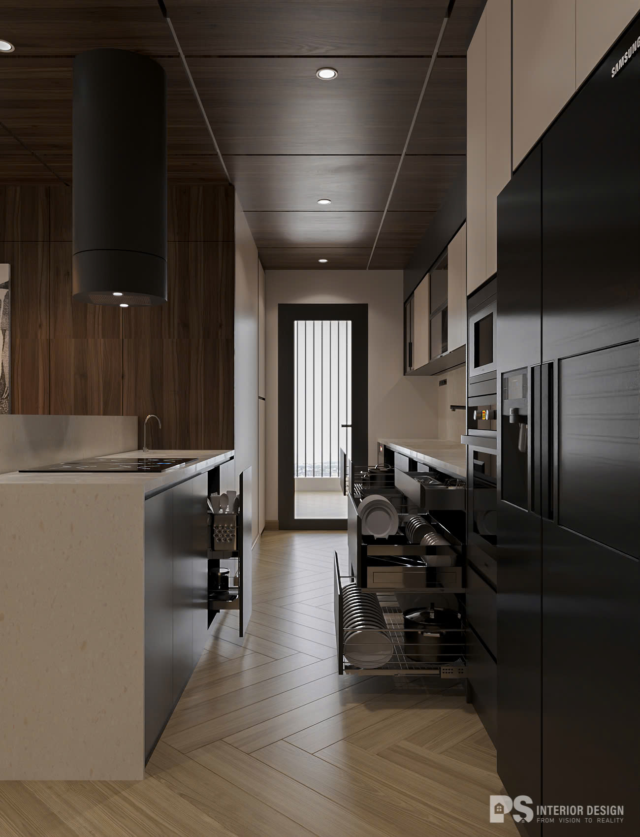 thiết kế nội thất căn hộ Diamond Brilliant