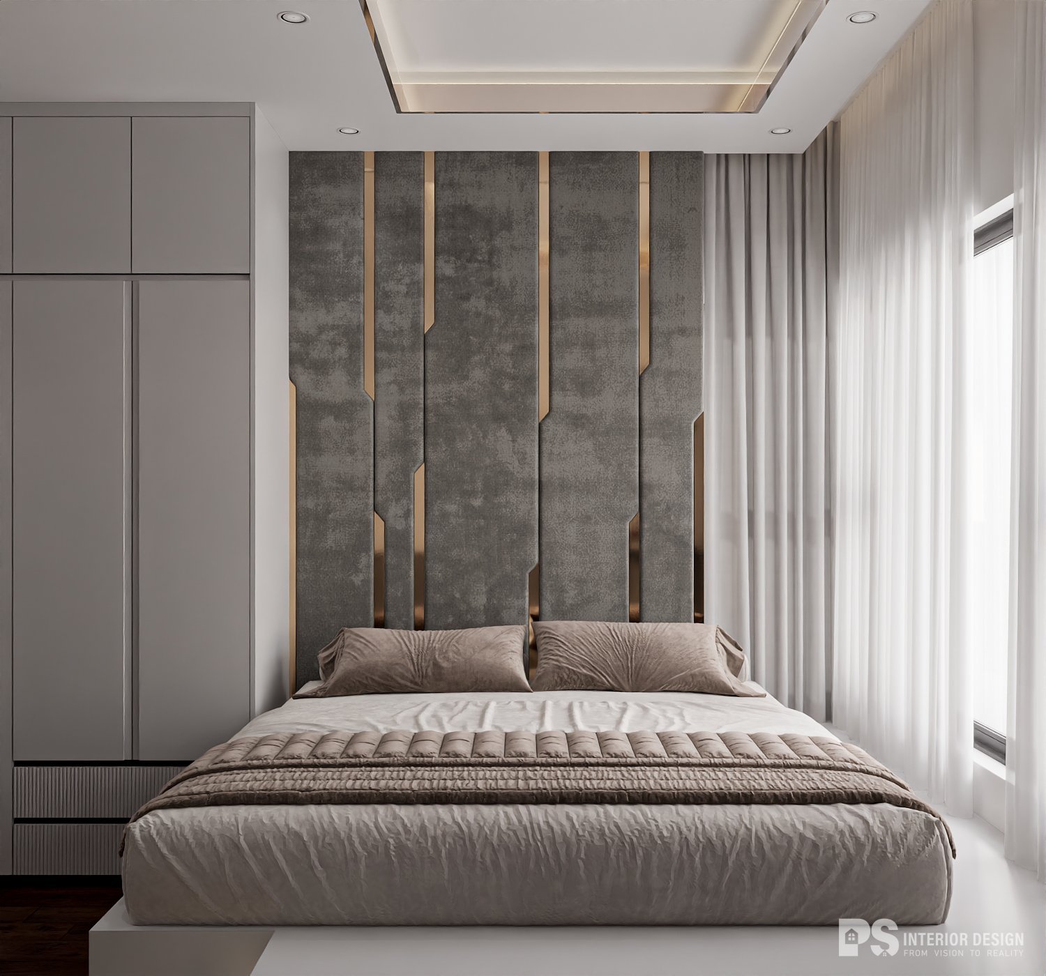 Thiết kế nội thất căn hộ Mizuki Park 2 phòng ngủ hiện đại đẹp 