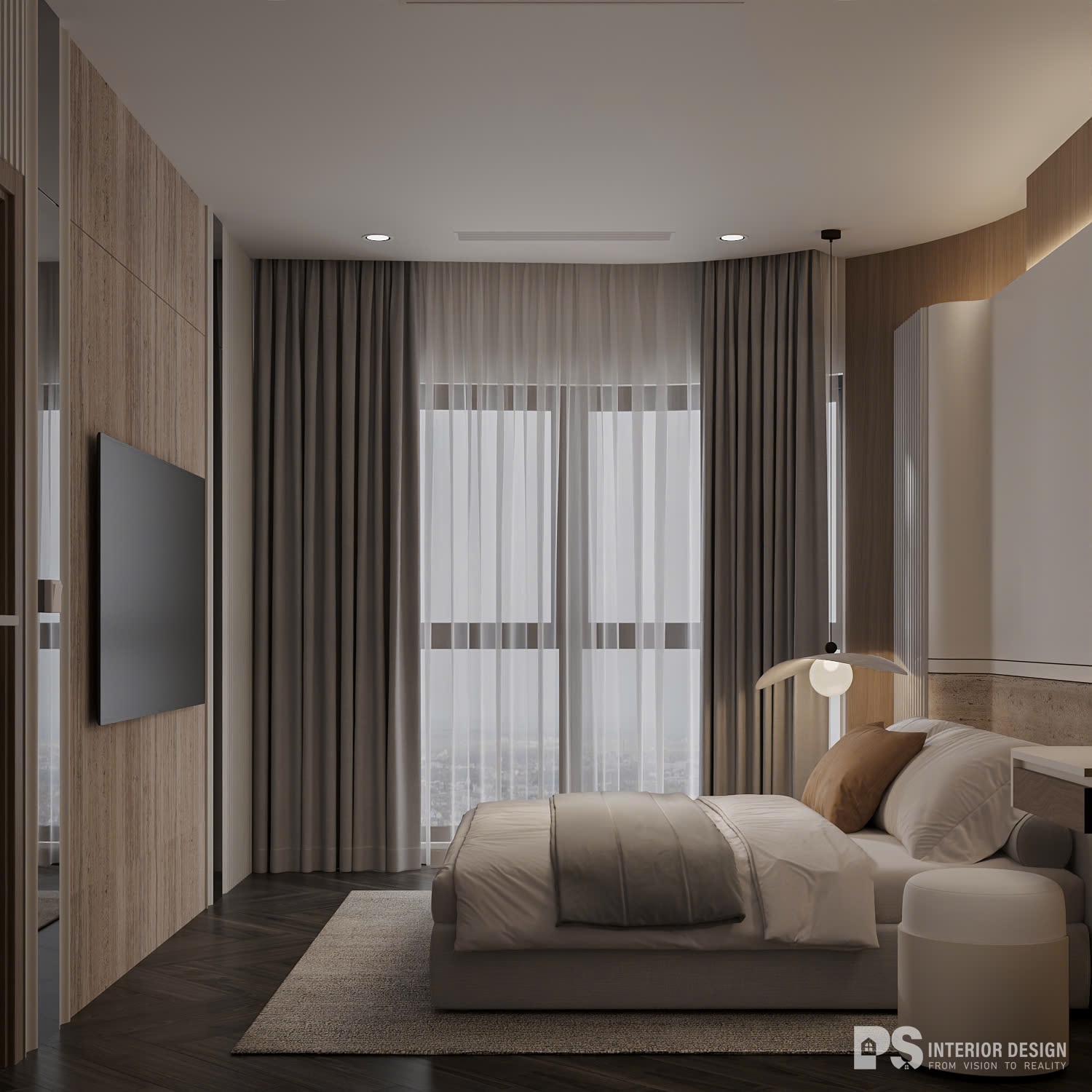 thiết kế nội thất căn hộ The Beverly Vinhomes Grand Park wabi sabi