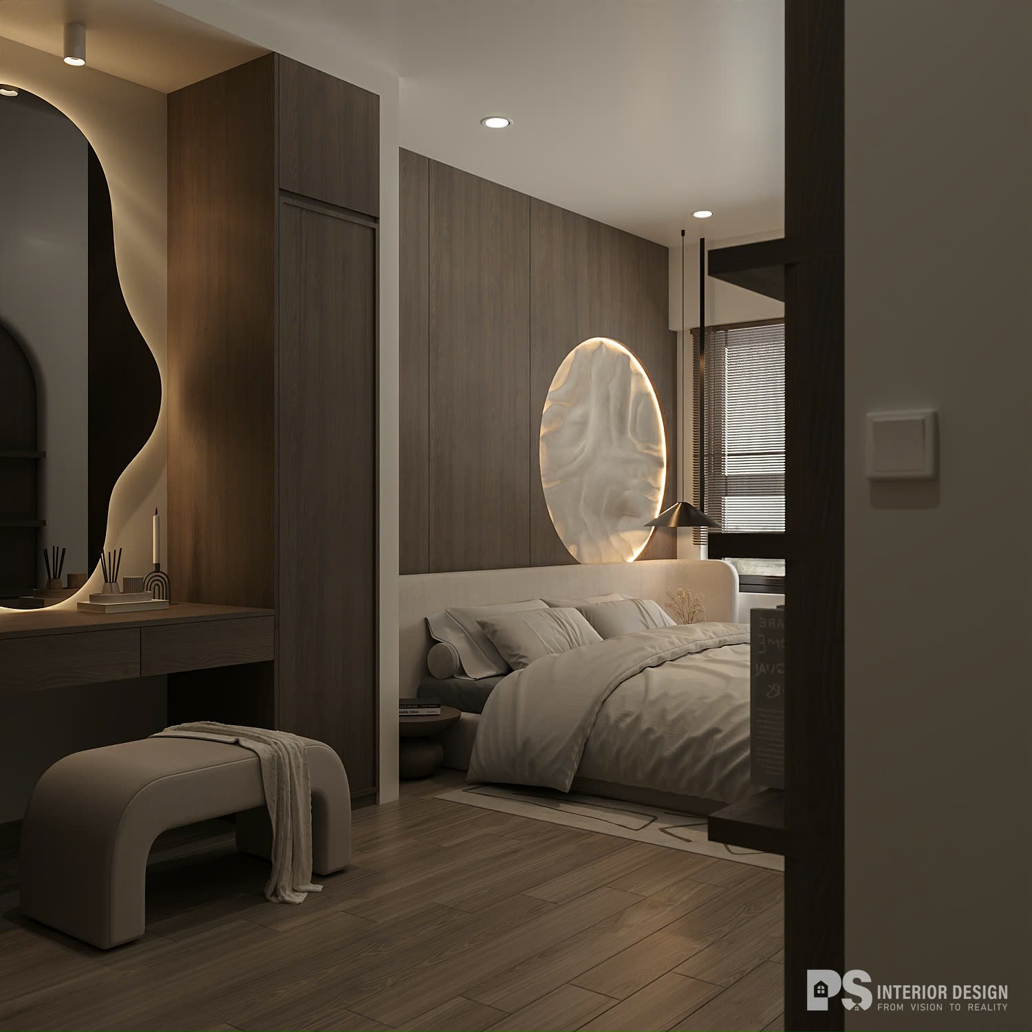 thiết kế nội thất căn hộ akari city