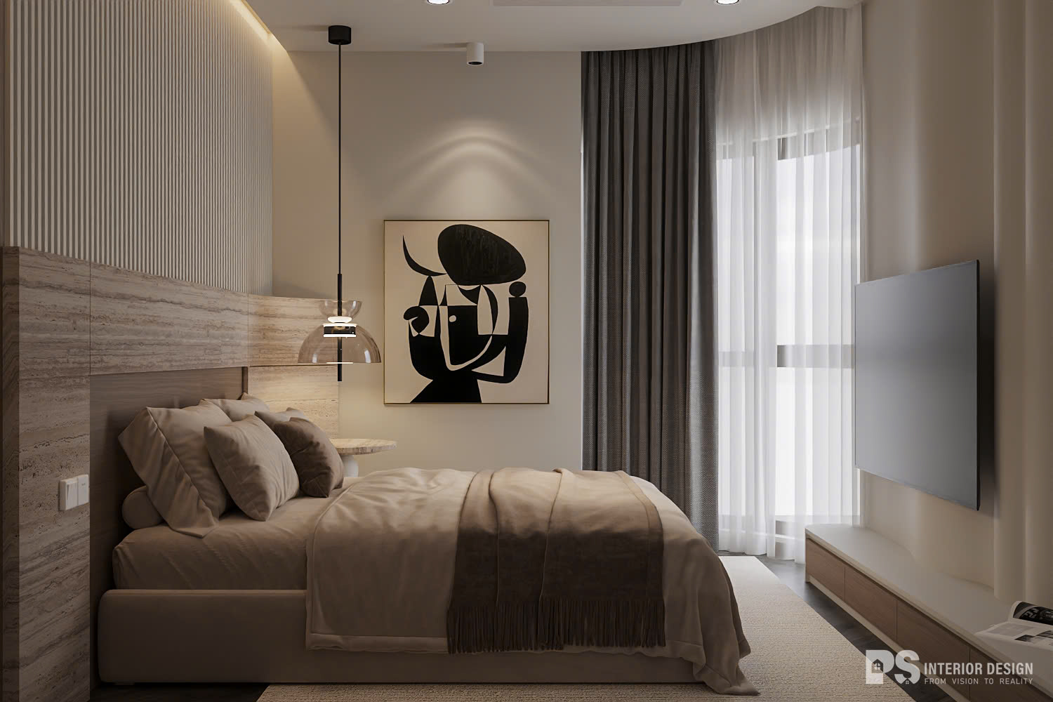 thiết kế nội thất căn hộ The Beverly Vinhomes Grand Park đẹp sang trọng 