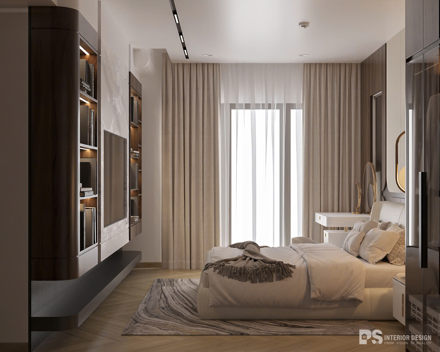 thiết kế nội thất căn hộ Diamond Brilliant