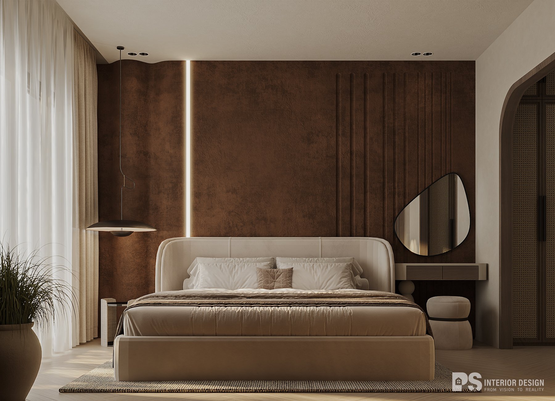 thiết kế nội thất căn hộ diamond centery tối giản