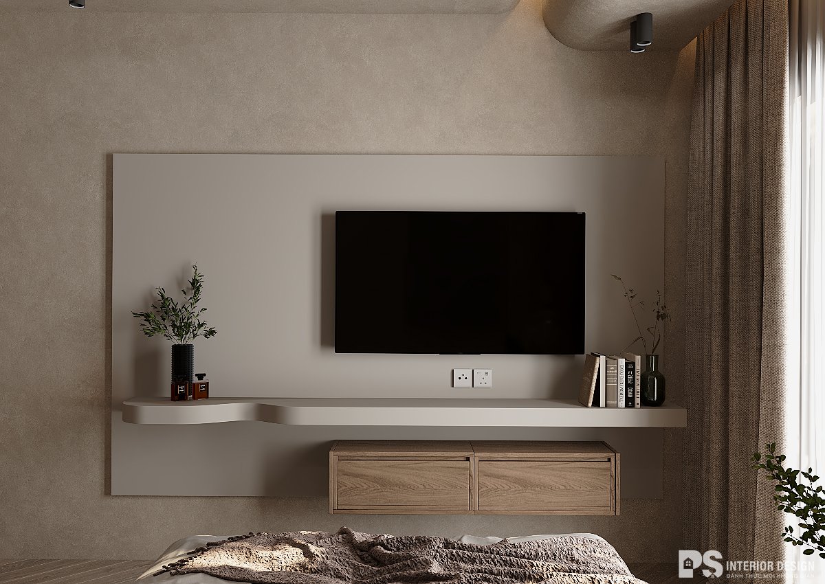 thiết kế nội thất căn hộ Diamond Brilliant phong cách wabi sabi