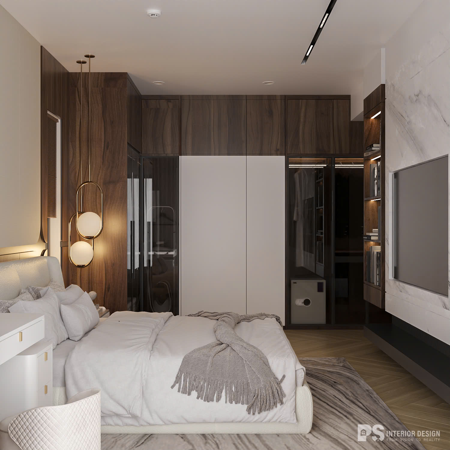 thiết kế nội thất căn hộ Diamond Brilliant