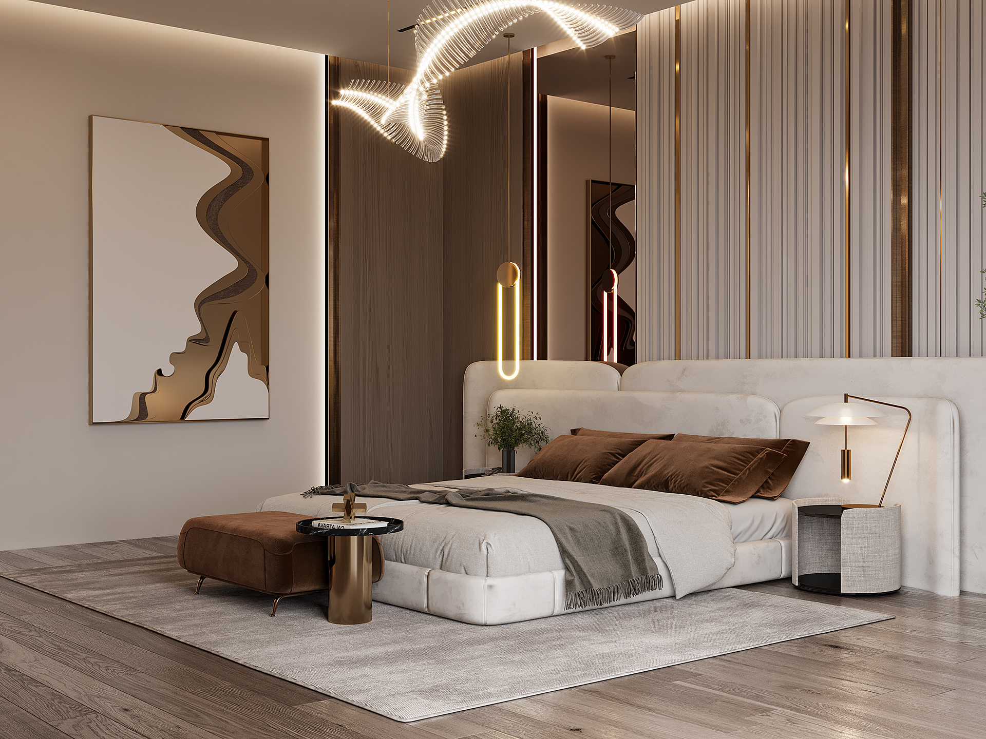 thiết kế nội thất sang trọng 