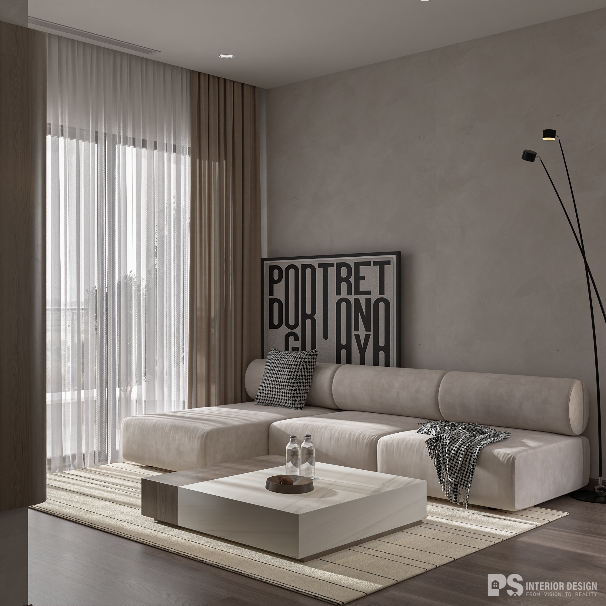 thiết kế nội thất căn hộ The Privia Khang Điền đẹp