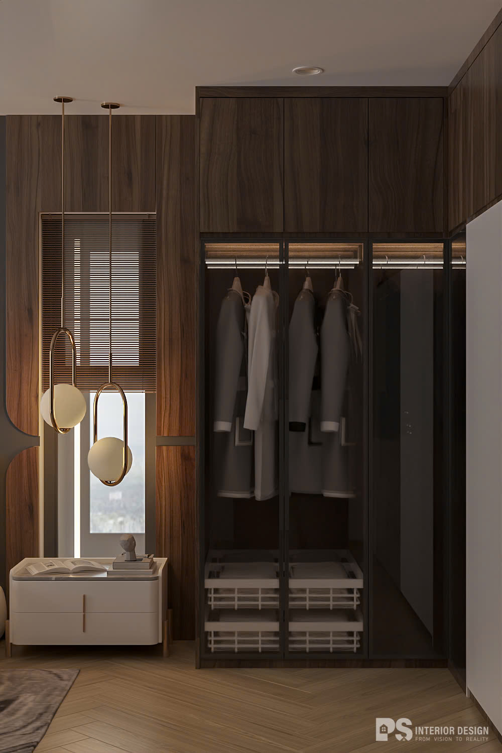 thiết kế nội thất căn hộ Diamond Brilliant