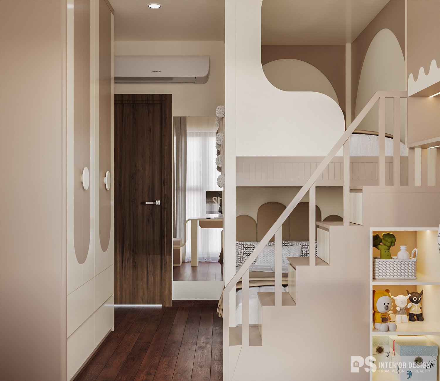 Thiết kế nội thất căn hộ Mizuki Park 2 phòng ngủ sang trọng 