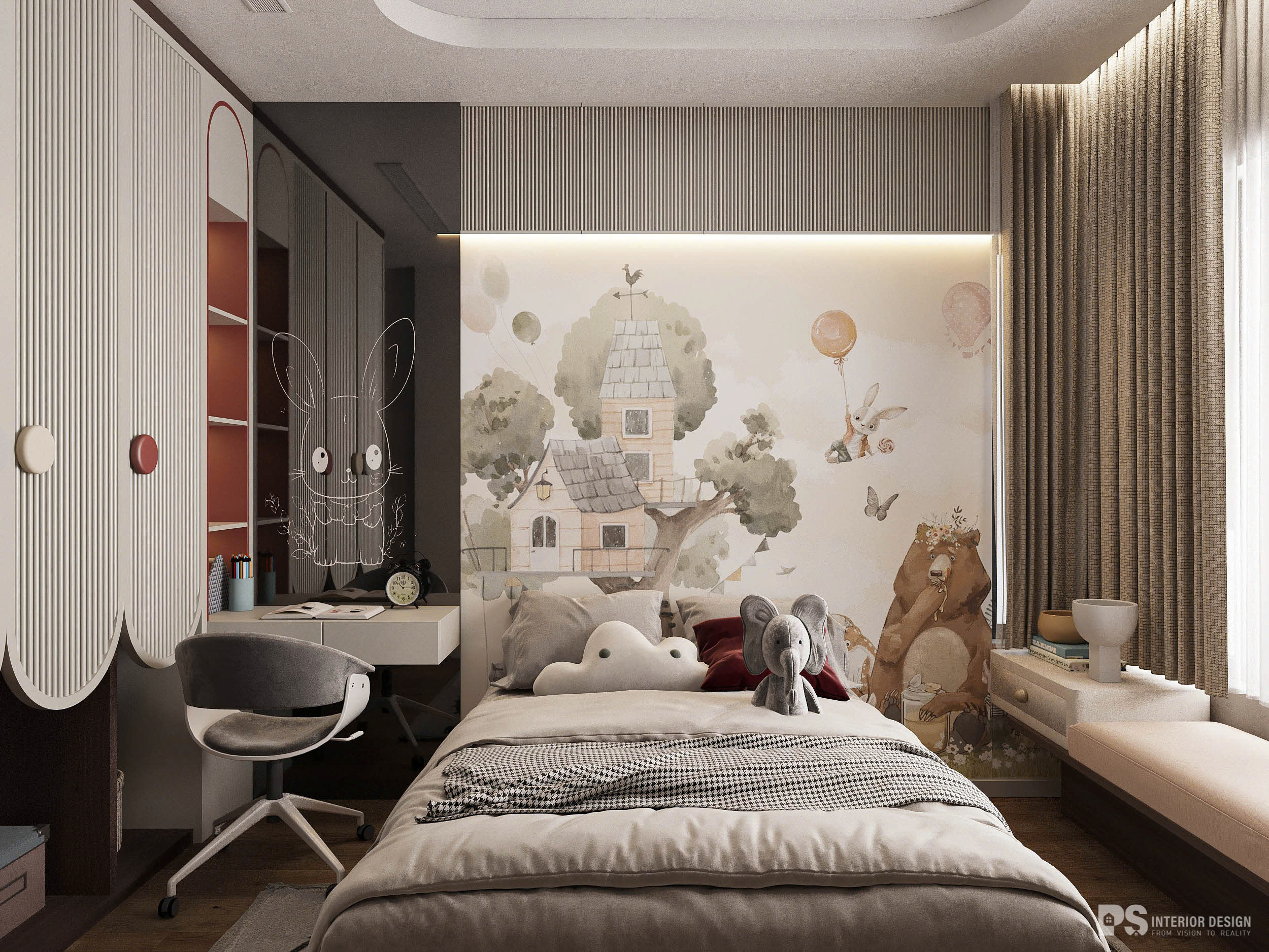 thiết kế nội thất căn hộ Diamond Centery 