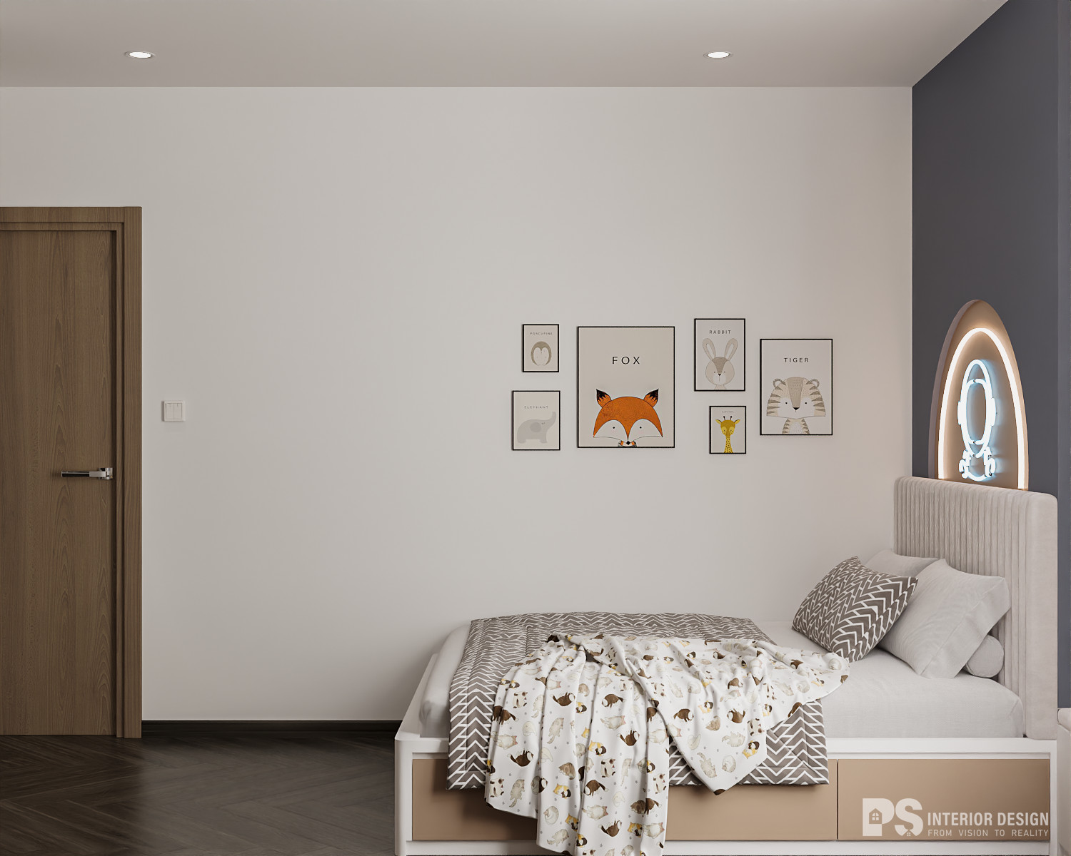 thiết kế thi công nội thất căn hộ the beverly vinhomes 2 phòng ngủ