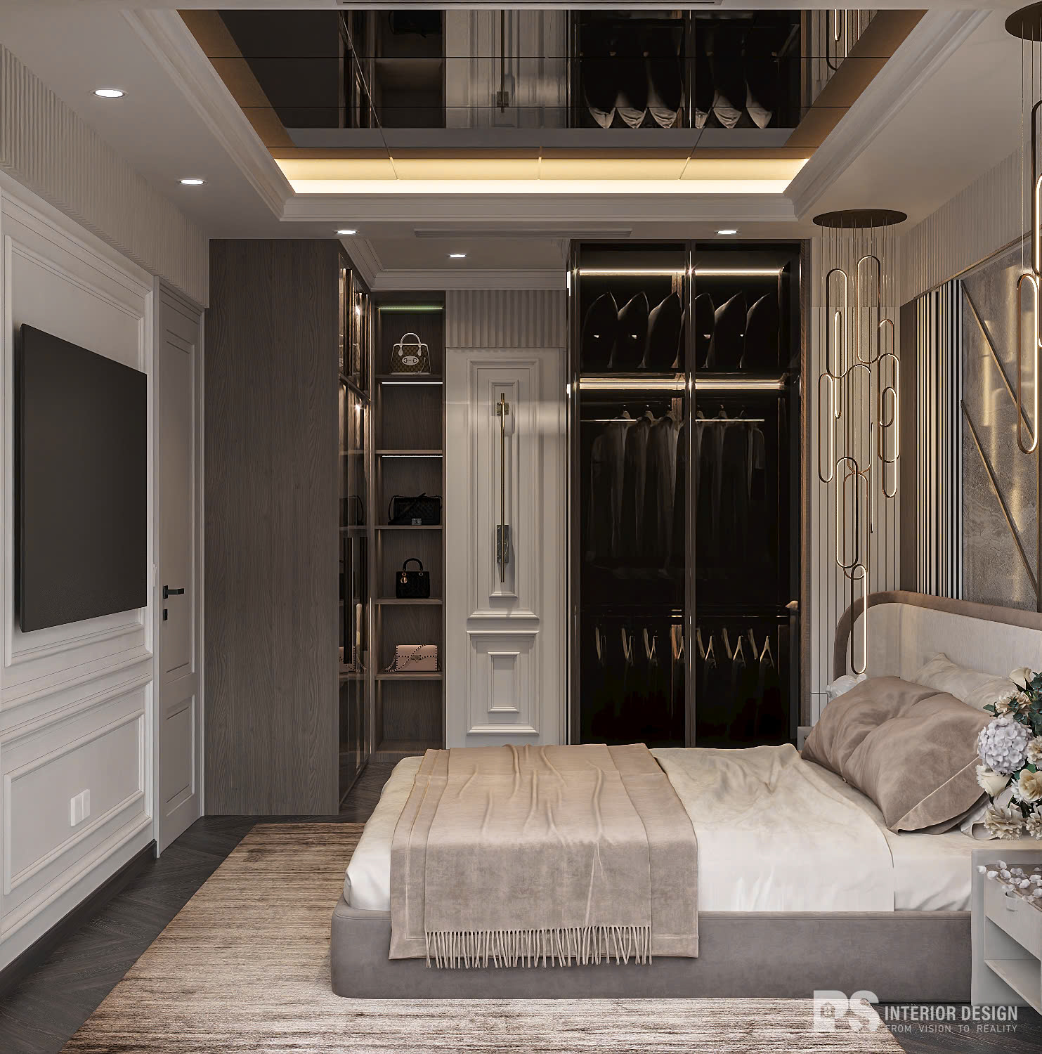 thiết kế nội thất căn hộ diamond centery