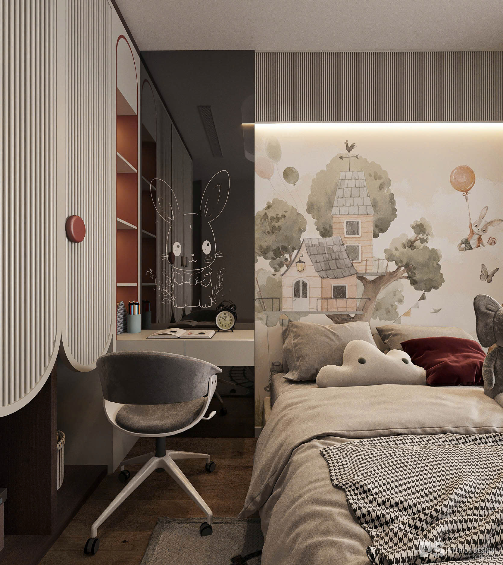 thiết kế nội thất căn hộ Diamond Centery 