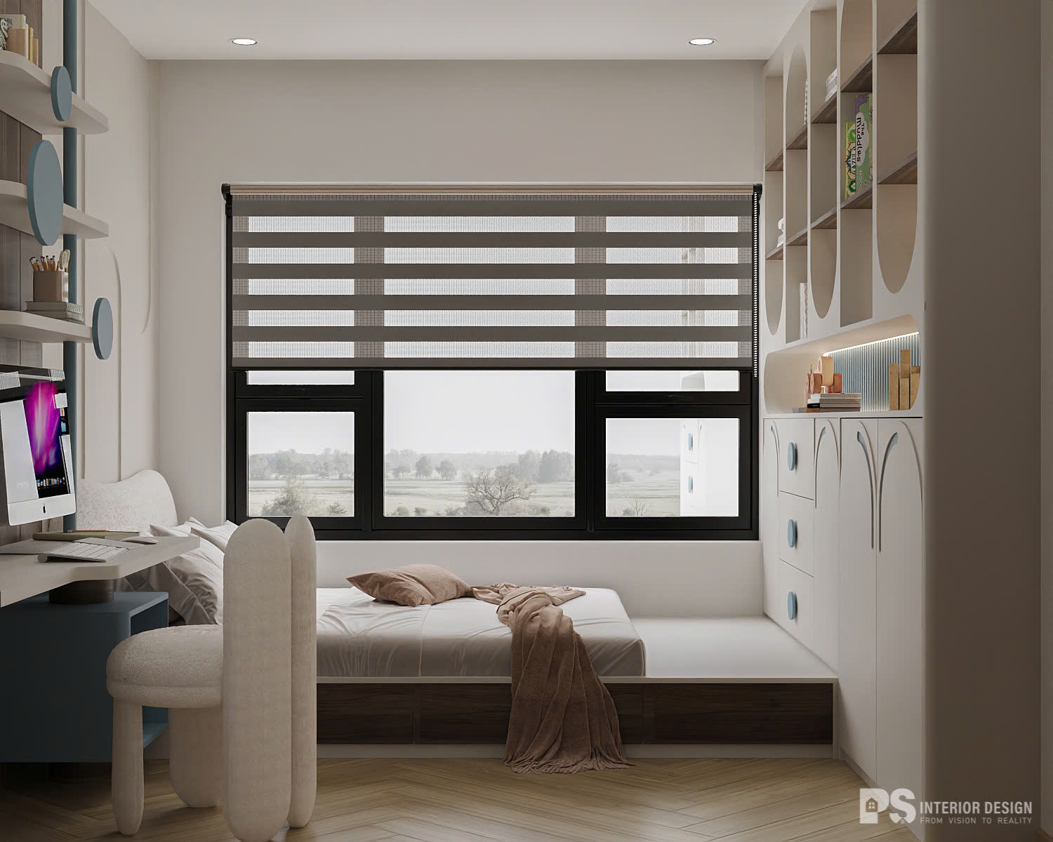 thiết kế nội thất căn hộ Diamond Brilliant