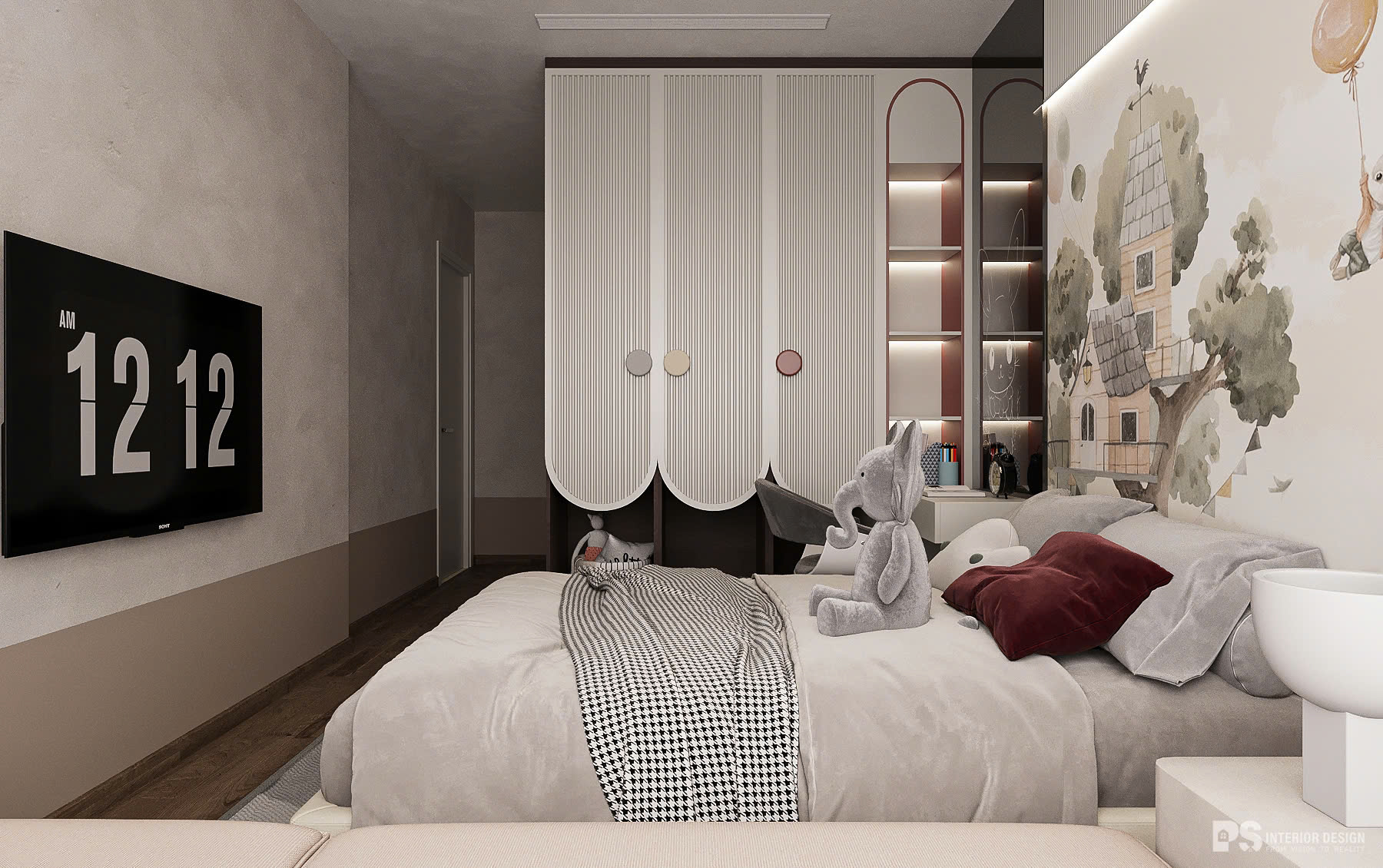 thiết kế nội thất căn hộ Diamond Centery 