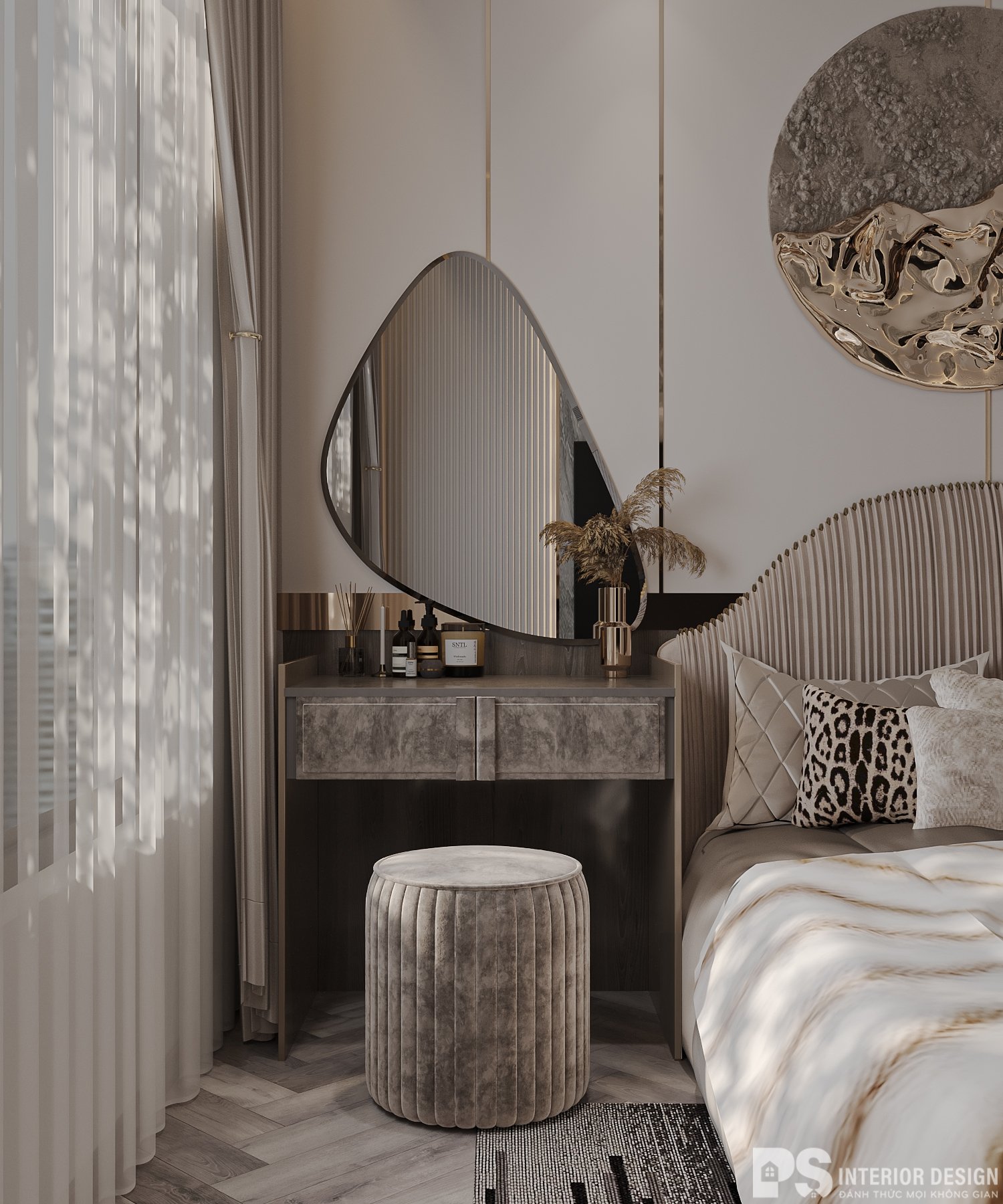 Thiết kế nội thất căn hộ Hà Đô Centrosa 2 phòng ngủ tinh tế