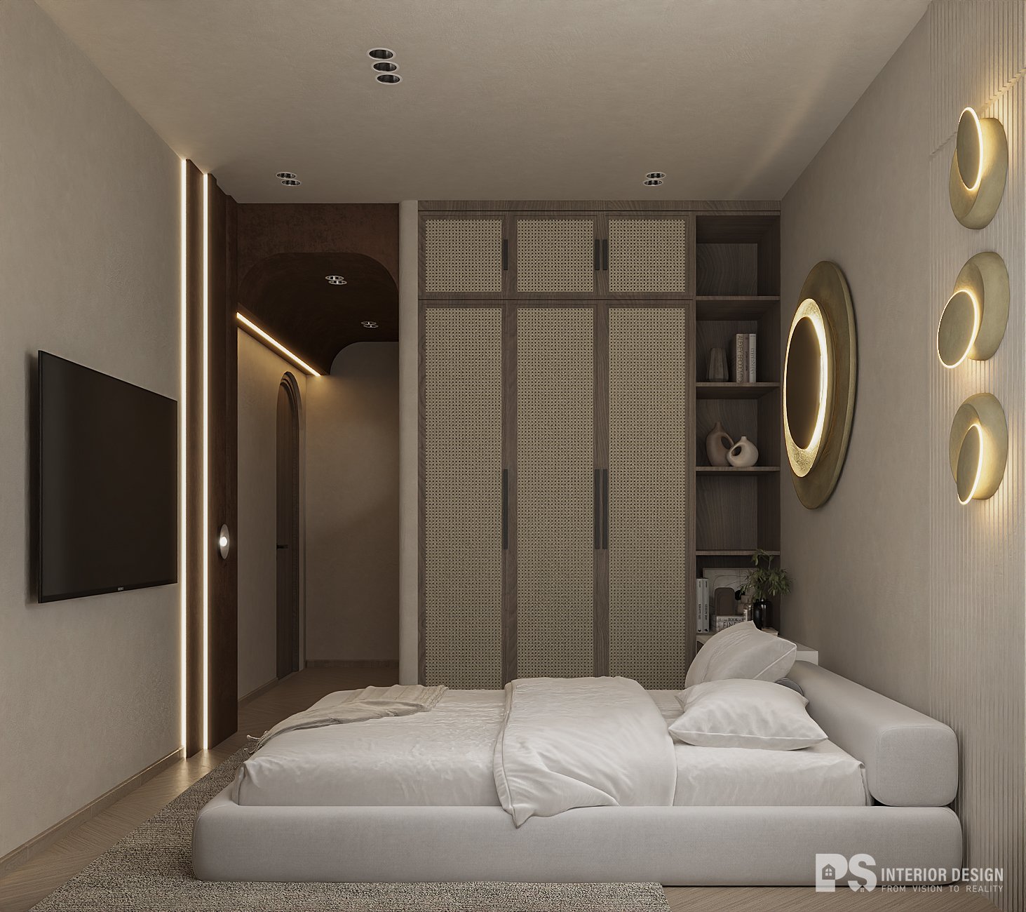 thiết kế nội thất căn hộ diamond centery đẹp