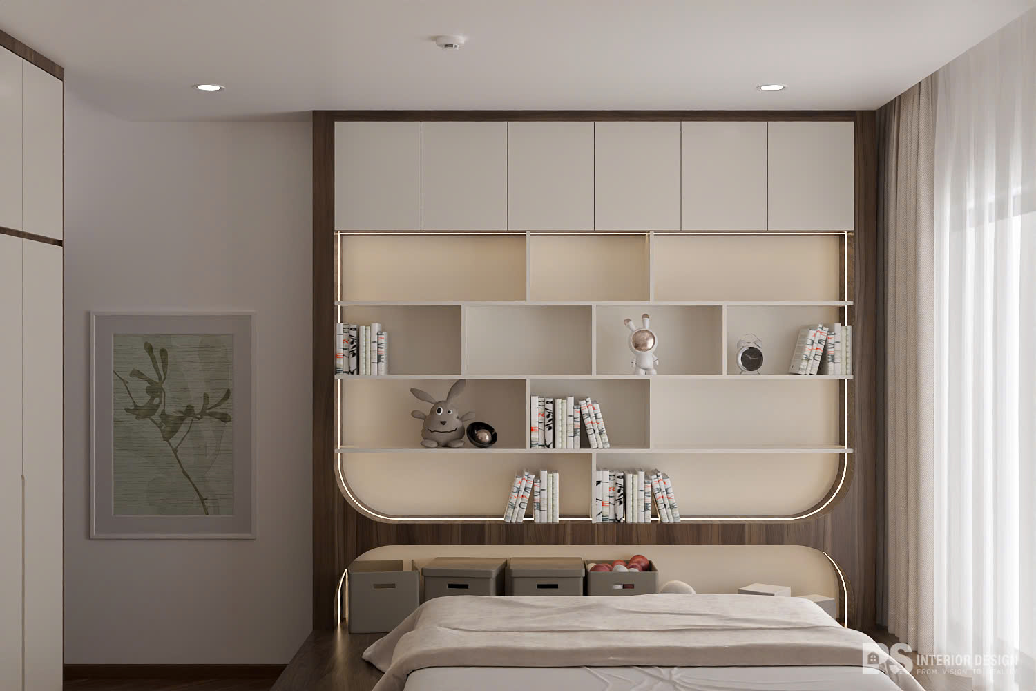 thiết kế nội thất căn hộ Diamond Brilliant