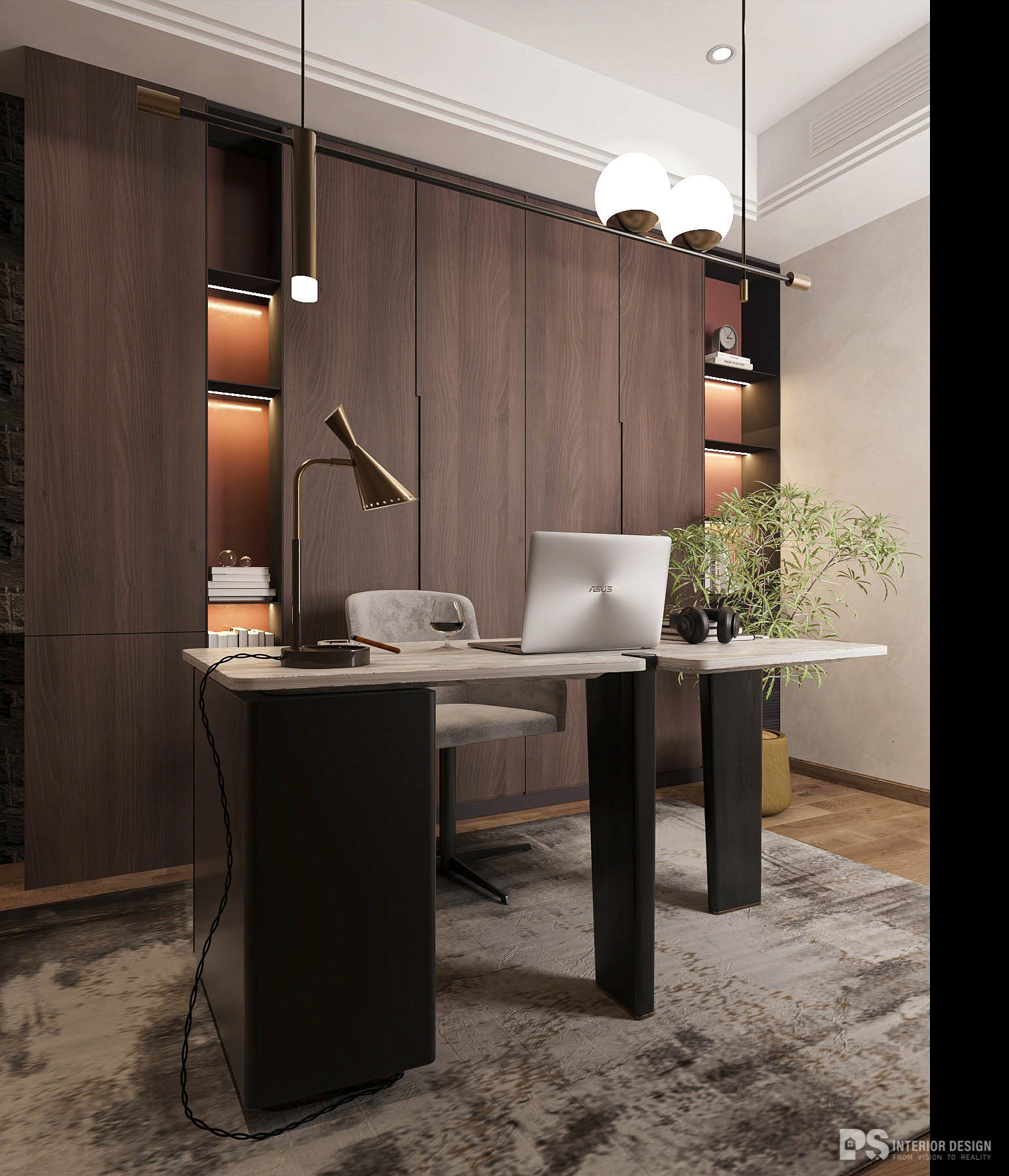 thiết kế nội thất căn hộ Diamond Centery 