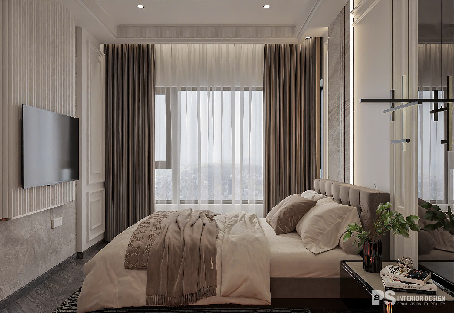 thiết kế nội thất căn hộ diamond centery