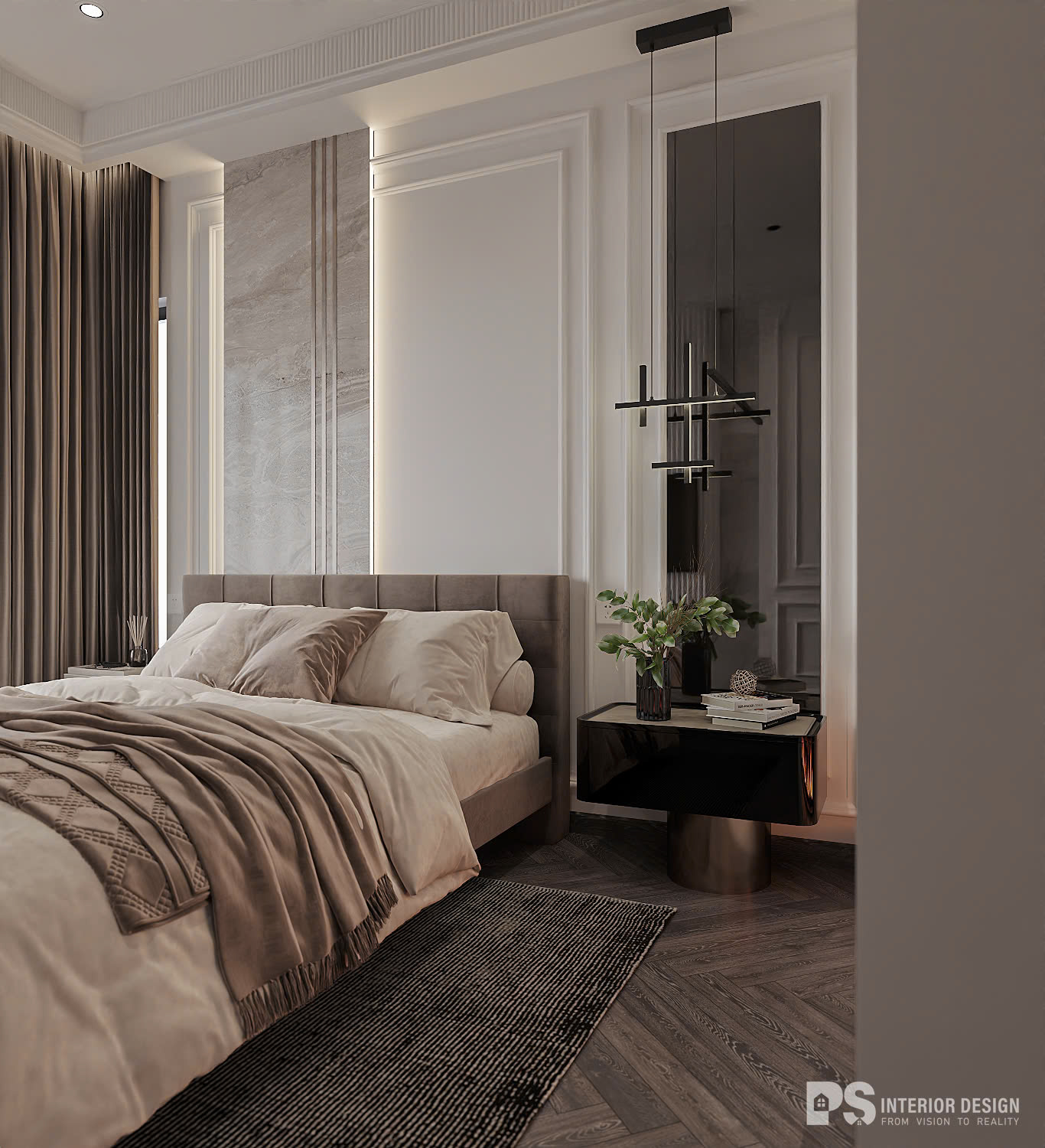 thiết kế nội thất căn hộ diamond centery