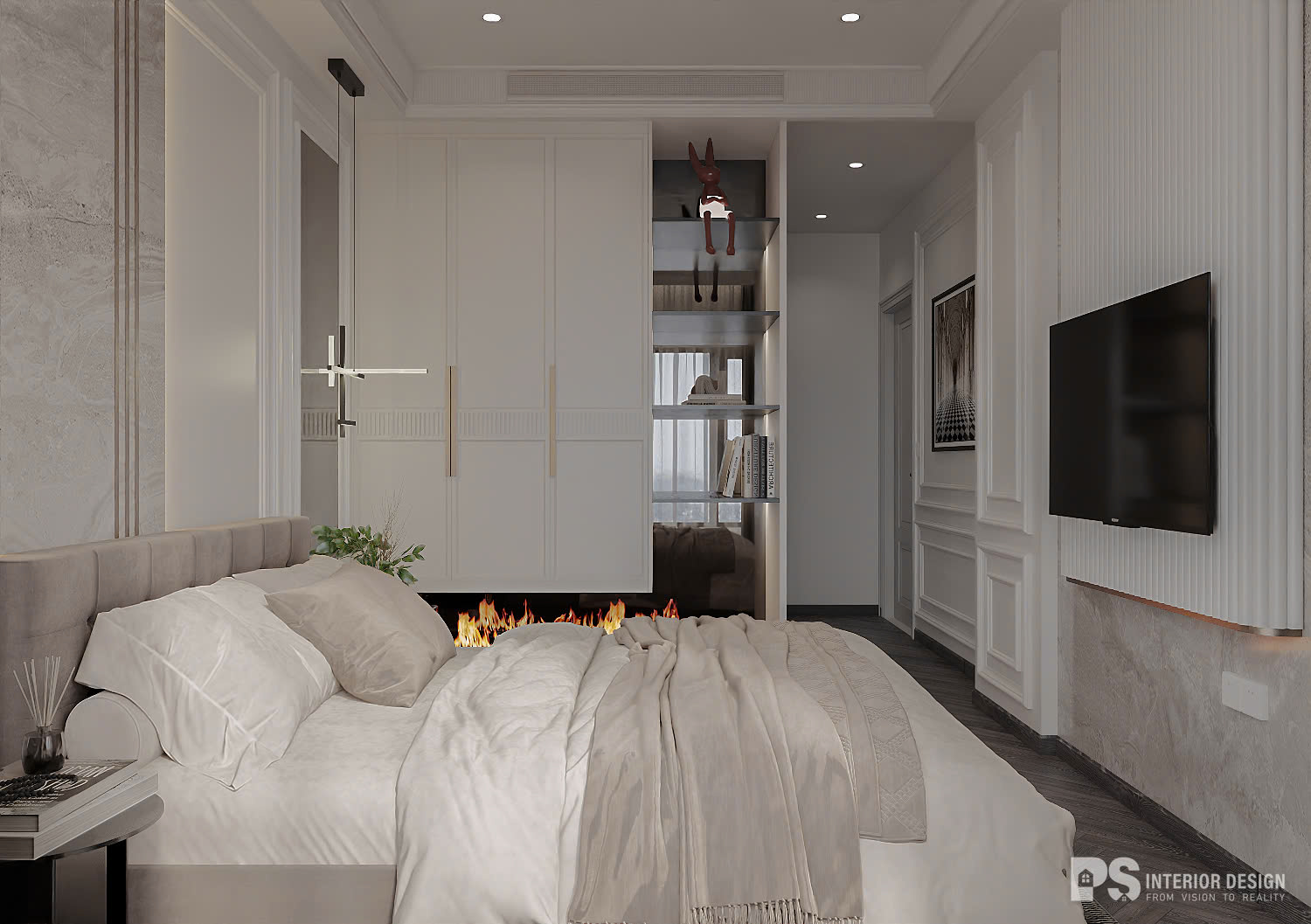 thiết kế nội thất căn hộ diamond centery