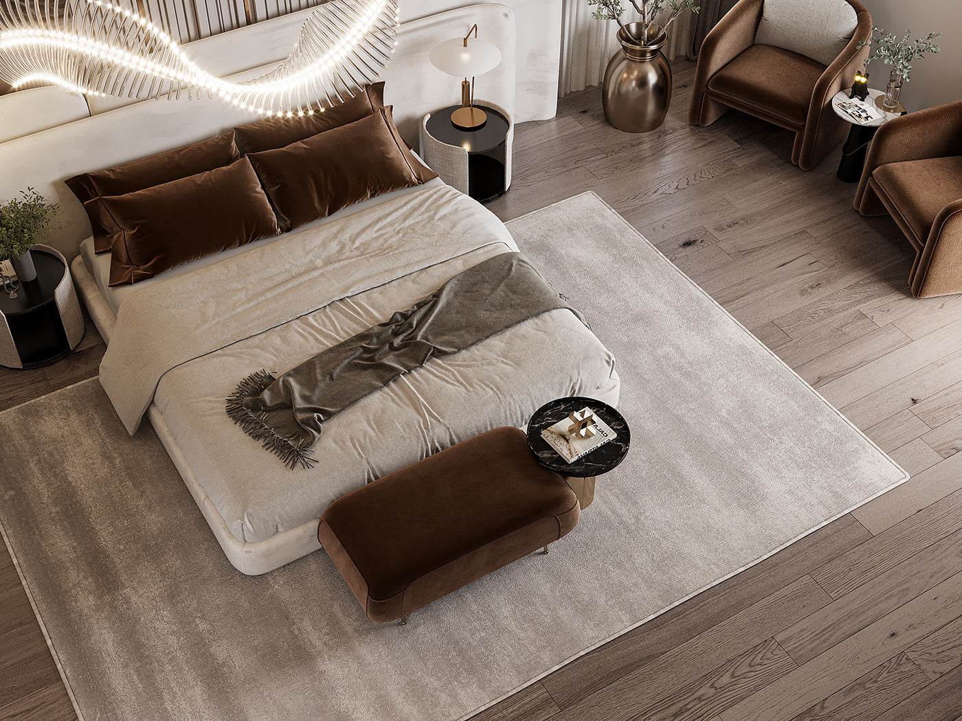 thiết kế nội thất sang trọng 