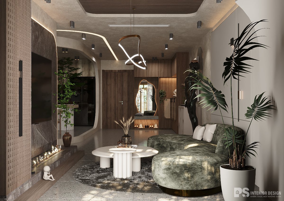 thiết kế nội thất căn hộ Diamond Brilliant sang trọng