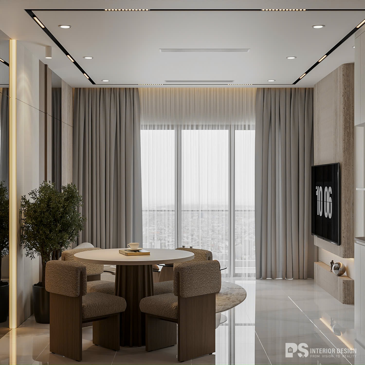 thiết kế nội thất căn hộ The Beverly 