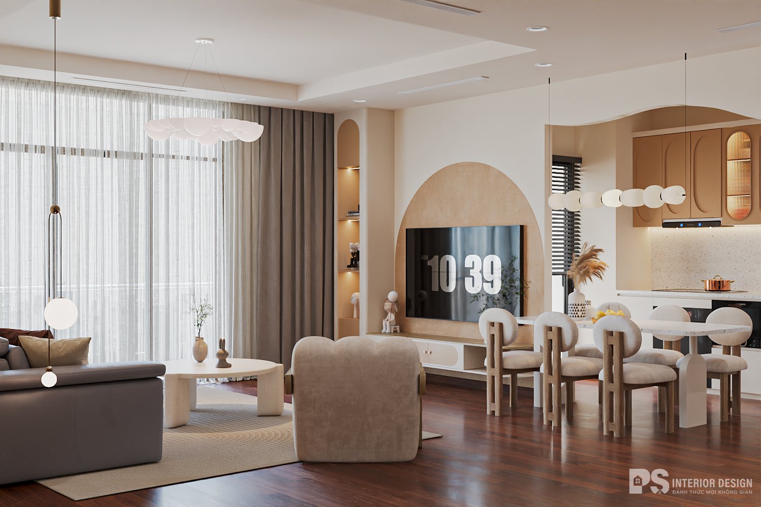 thiết kế nội thất vinhomes hiện đại