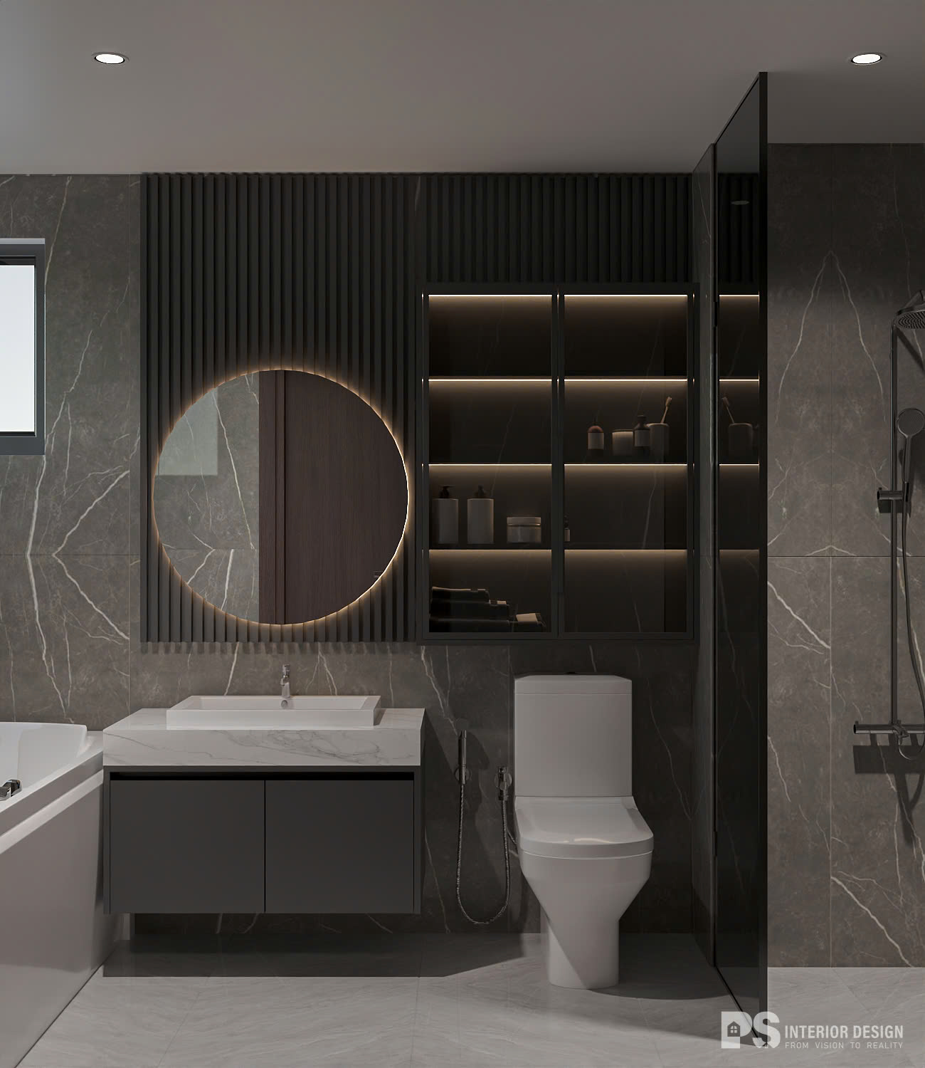 thiết kế nội thất căn hộ Diamond Brilliant