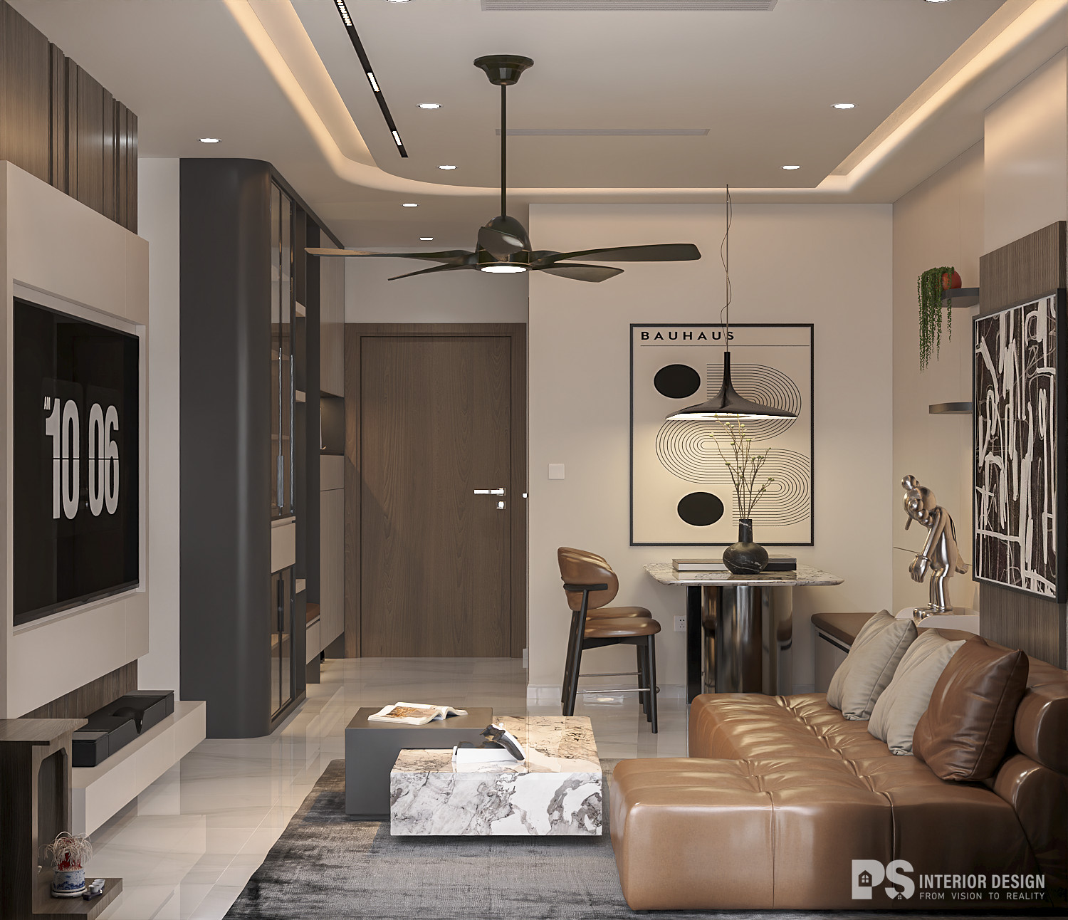 thiết kế thi công nội thất căn hộ the beverly vinhomes 