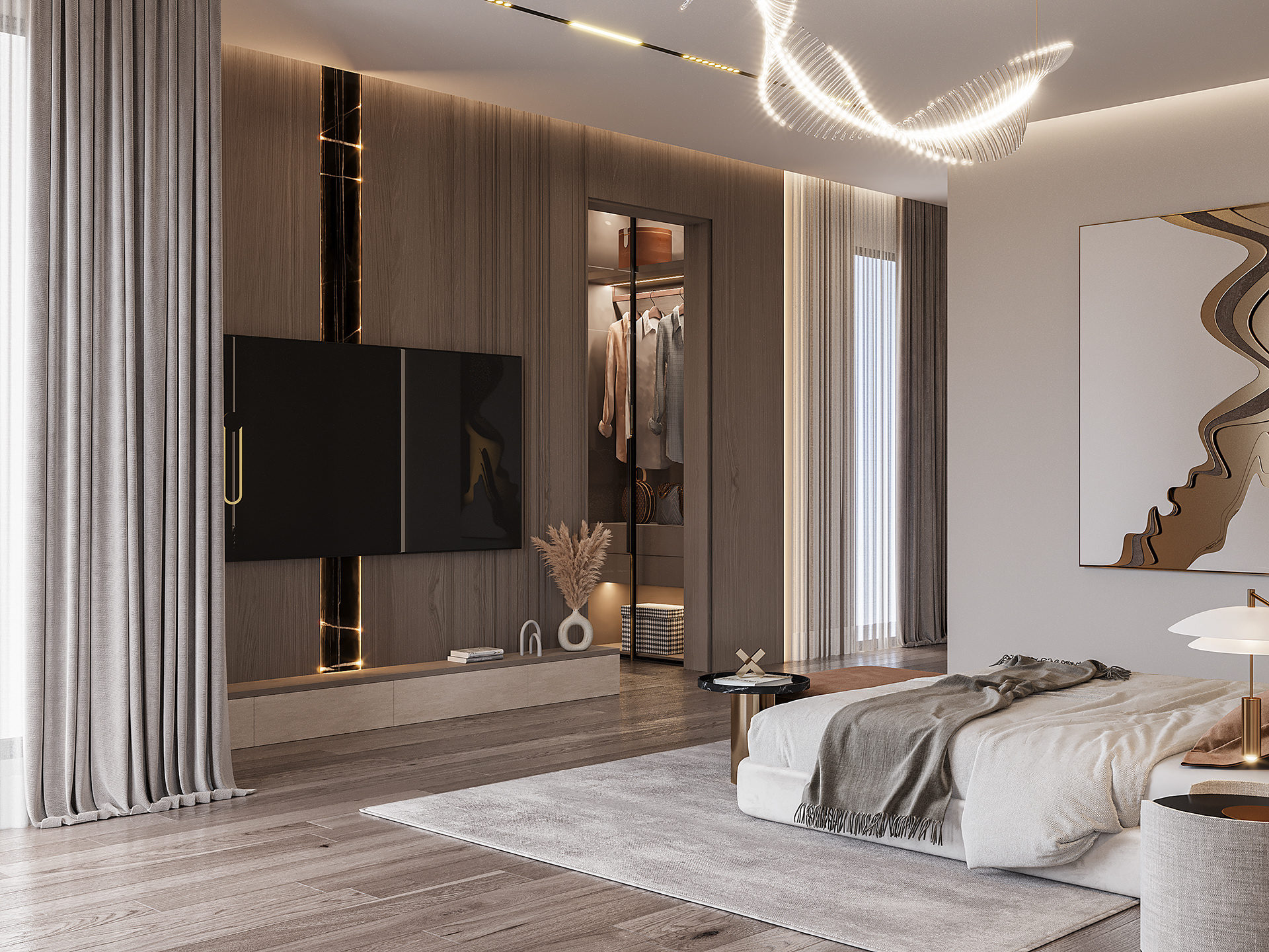 thiết kế nội thất sang trọng 