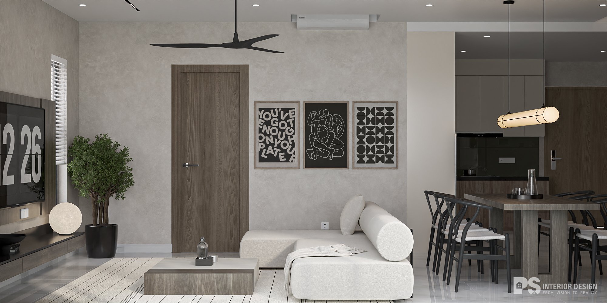 Thiết kế nội thất căn hộ The Beverly Vinhomes minimalism