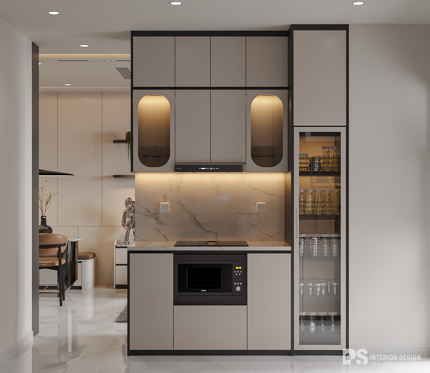 thiết kế nội thất căn hộ the beverly vinhomes 2 phòng ngủ phong cách hiện đại