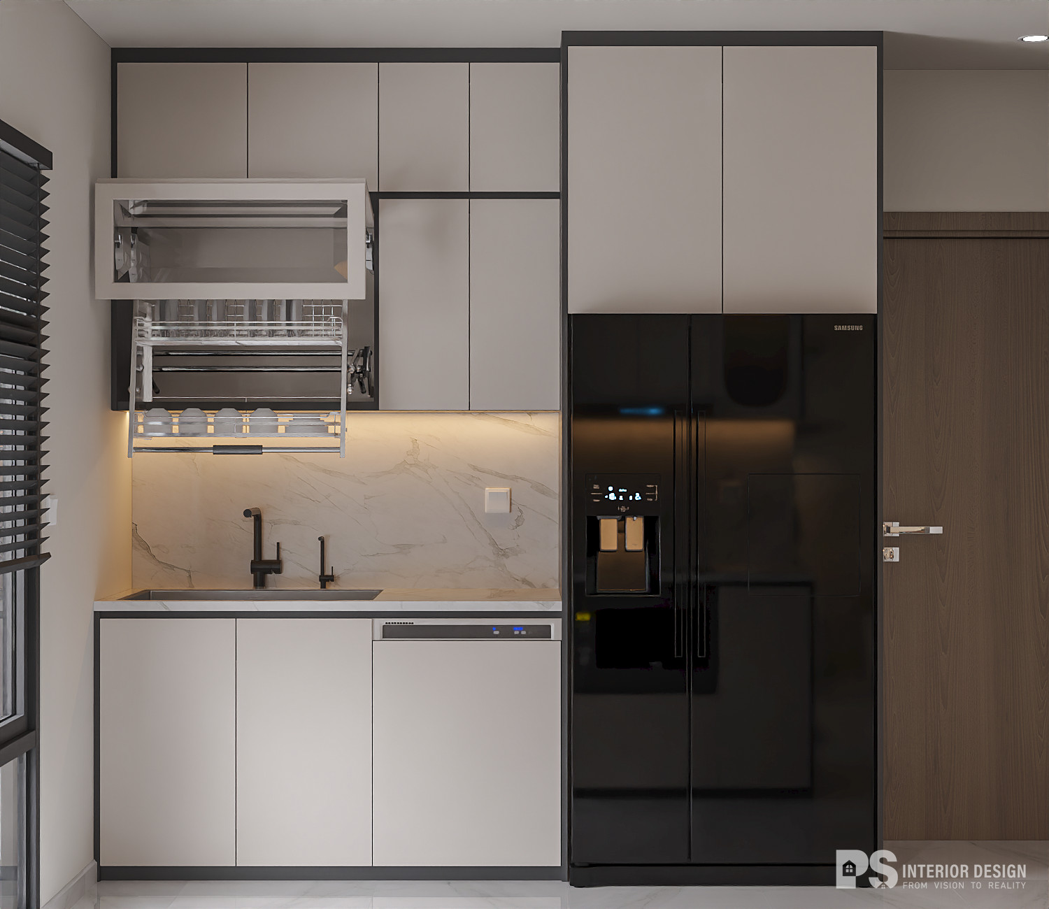 thiết kế nội thất căn hộ the beverly vinhomes 2 phòng ngủ