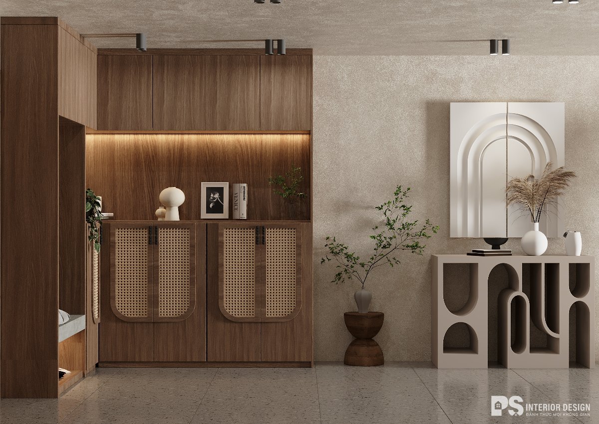 thiết kế thi công nội thất căn hộ Diamond Brilliant tiện nghi 