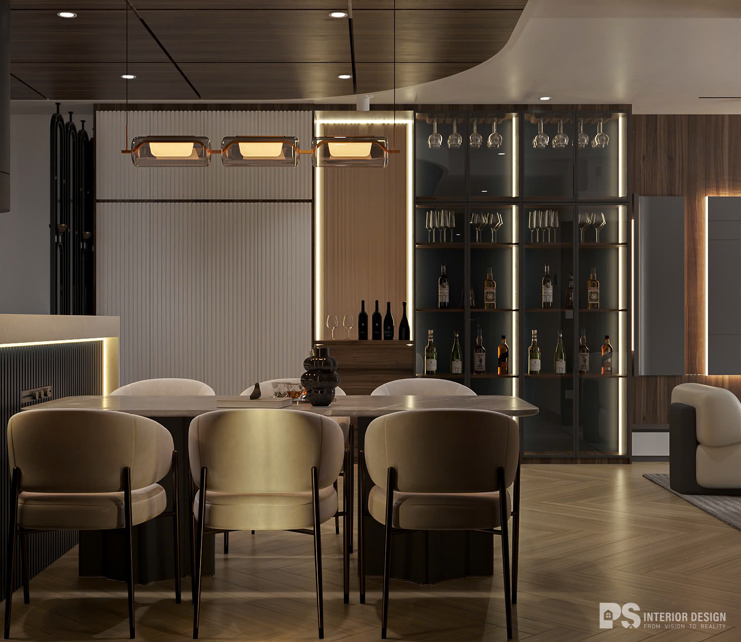 thiết kế nội thất căn hộ Diamond Brilliant