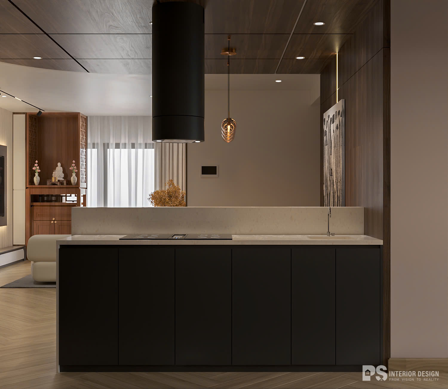 thiết kế nội thất căn hộ Diamond Brilliant