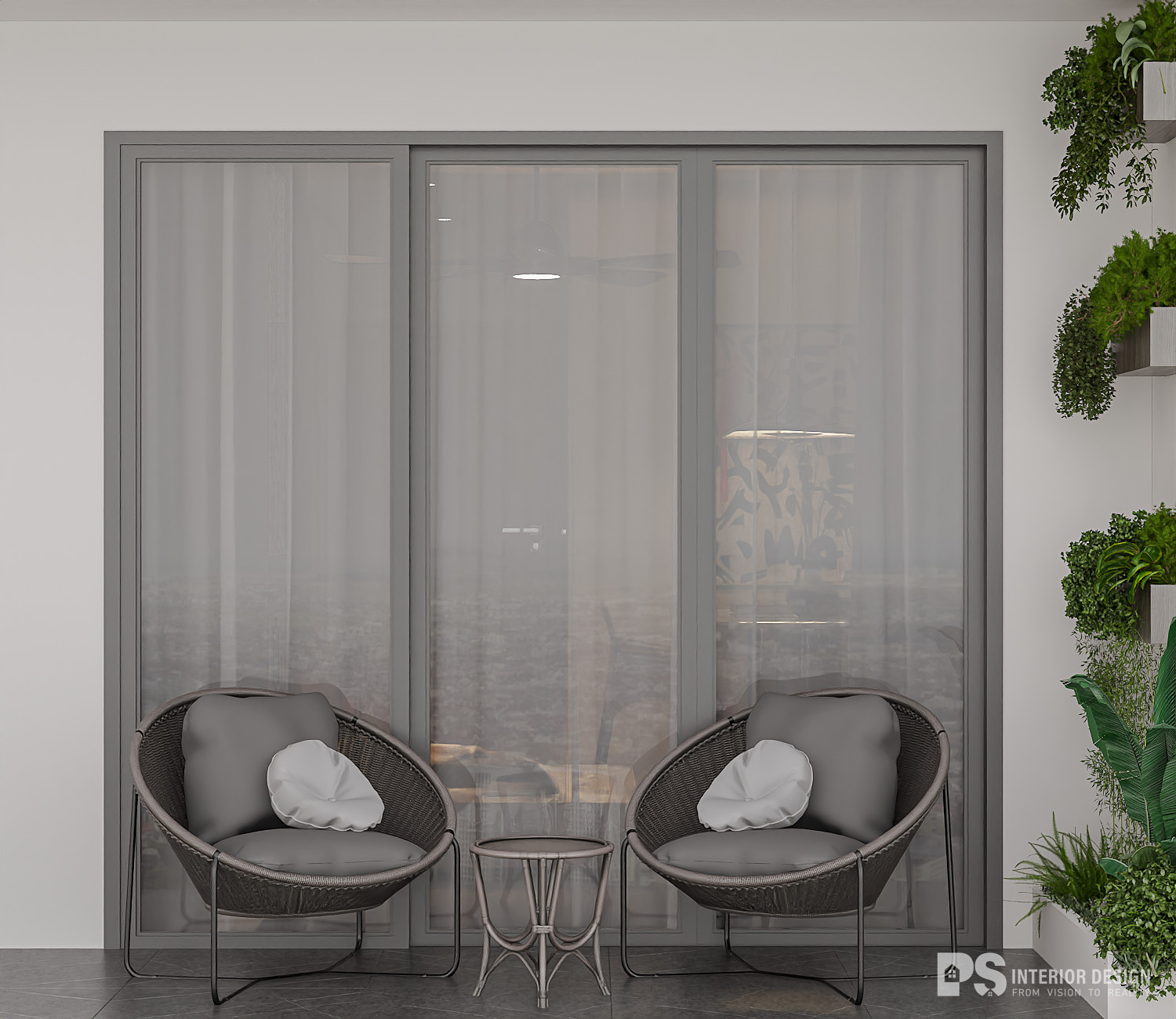 thiết kế thi công nội thất căn hộ the beverly vinhomes 2 phòng ngủ phong cách hiện đại