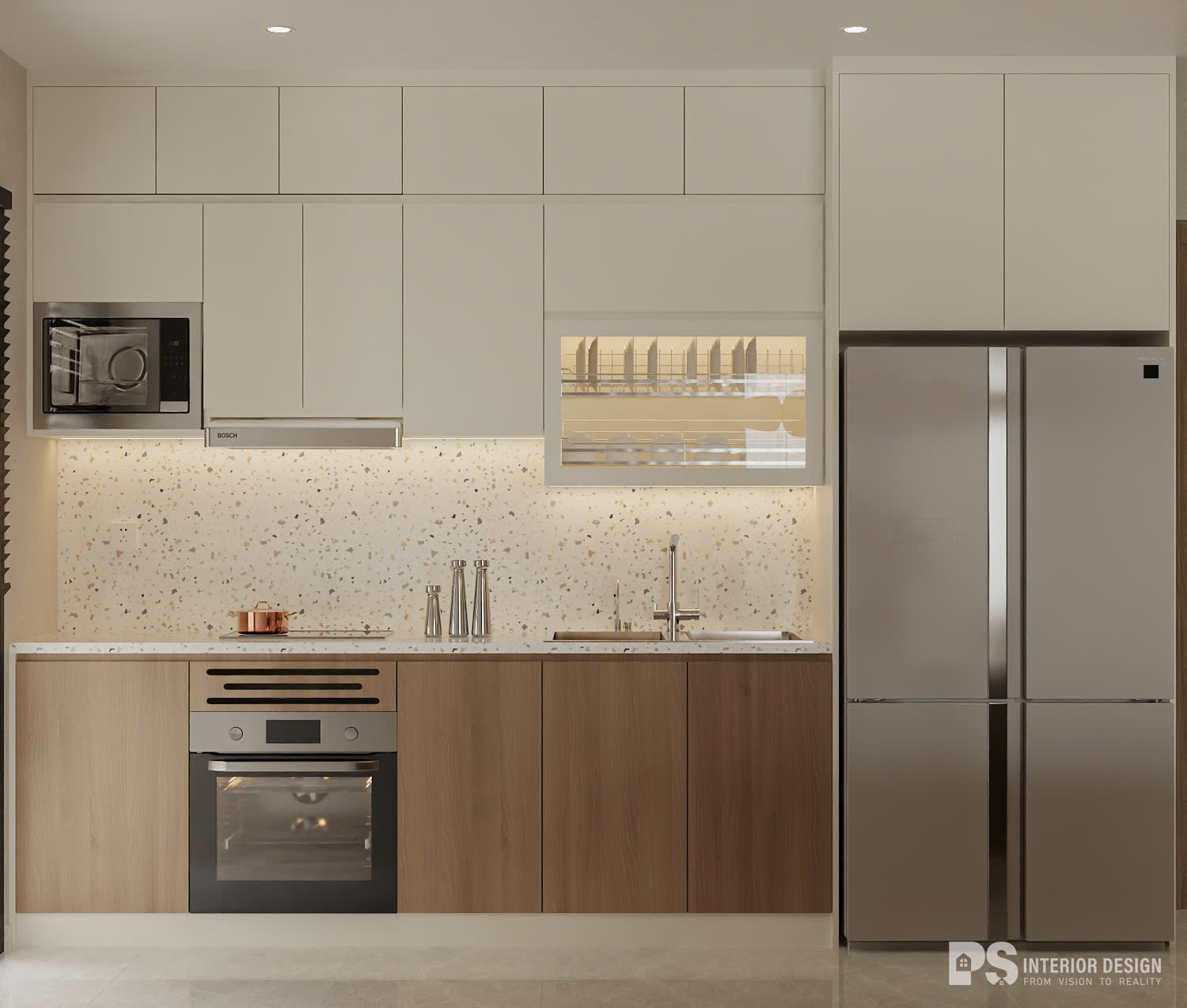 Thiết kế nội thất căn hộ The Privia theo phong cách Wabi Sabi